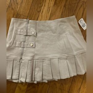 Pleated Mini Skirt